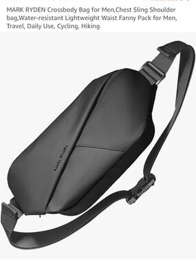 Mark Ryden Black Crossbody Sling Bag for Men